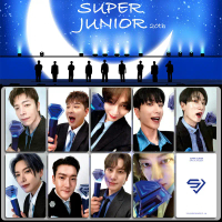Bộ 9 thẻ lomo SUPER JUNIOR Jingle Light Stick photocard Lee Teuk HeeChul Yesung ShinDong EunHyuk Cho