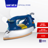 WIRATA Electric Dry Iron Metal Cover Big Soleplate 1200W 2KG (R-883)