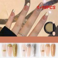 1~10PCS New Nail Powder Mirror Gold Silver Glitter Powder Chrome Aurora For Manicure Holographic Nail Art Decoration Nails