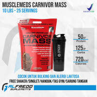 Musclemeds Carnivor Mass 10 Lbs Beef Susu Protein Gainer Penambah Berat Badan Bebas Laktosa