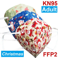 Christmas Face Mask KN95 Adult FFP2 Mask Protective Mouth Caps Mascarillas KN95 Masks FFP2 Mouth Masks Filter Kn95Masks Masque