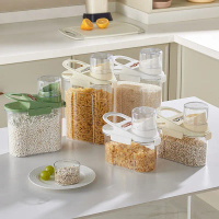 Creative Design Exquisite Lightweight Kitchen Grain Storage Jar Five Grains Storage Jar Transparent 