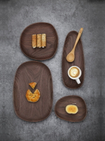 實木長方形盤子木盤日式木制托盤家用創意面包壽司早餐盤果盤木碟 【新年禮物】