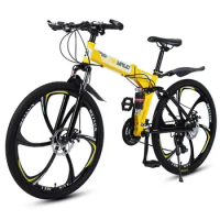 Mountain Bike Shock Absorption Bicycle 26-Inch Variable Speed Folding Student Bike Adult Bicycle Fat Bike
