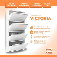 Rak Sepatu Besi Tipe VICTORIA - Lemari Sepatu Besi | Rak Sepatu Besi Tertutup | Lemari Sepatu Minima
