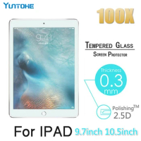 100pcs 2.5D 0.3mm 9H Tempered Glass for Apple Ipad 5 6 Air 1 2 Pro New 9.7 10.5 10.2 12.9 2018 Mini 2 3 4 Screen Protector Film