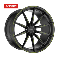 for Htian OEM Custom Manufacturer 16/17/18/19/20/21/22/23/24 Inch Monoblock 2 3 Piece Car Wheels Forged and wheel rims