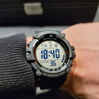 10年電力卡西歐Casio電子手表男表G SHOCK防水運動AE-1500WH-1A【北歐居家生活】
