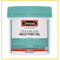 SWISSE 斯維詩無味深海魚油200粒 ODOURLESS WILD FISH OIL 1000MG 200 CAPSULES