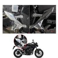Motorcycle 5D Epoxy side foot stand stickers car frame carbon fiber Protector Sticker for Honda CBR500R CB500F CB400F CB400X