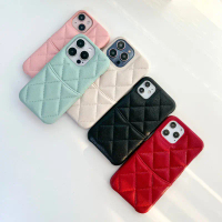 แนะนำ แนะนำ [i16] พร้อมส่งในไทย E3S16 เคสสำหรับ iPhone case เคสไอโฟน เคสหนังใส่บัตรลายข้าวหลามตัด เค