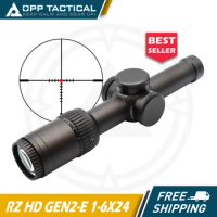 Tactical Optical RZ HD GEN2-E 1-6X24 Speed Scope 30mm Tube Riflescope for Hunting Airsoft Rifles with Full Original Markings