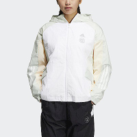 Adidas UST WV JKT T2 HM5279 女 外套 連帽 亞洲版 運動 訓練 夾克 輕盈 愛迪達 米白