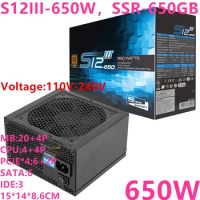New Original PSU For SeaSonic S12III-500W S12III-550W S12III-650W 500W 550W 650W Power Supply SSR-500GB SSR-550GB SSR-650GB