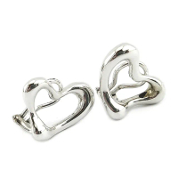 【Tiffany&Co. 蒂芙尼】訂製款大Open Heart 夾式耳環(展示品)