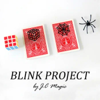 Blink Project By J.C Magic Illusions Props Magie Gimmick As Seen on Tv Close Up Magia Tricks Spider Appear On A Card Funny Bar