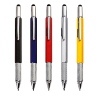 Dropship Novel Multifunctional Metal Ballpoint Pen Screwdriver Ballpen School Office for Touch Screen Tool Pen for Men Gadgets