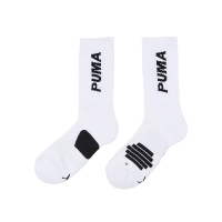 【PUMA】籃球襪 Fashion 白 黑 厚底 中筒襪 長襪 運動襪 襪子(BB1440-01)