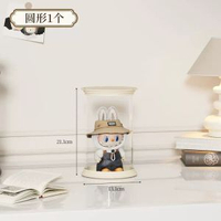 【嚴選】羅馬柱盲盒收納展示架labubu搪膠娃娃手辦防塵展示櫃盒子