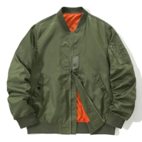 Wholesale Outdoor Flight Jacket Man Baseball Uniform Style Fashion Waterproof Plus Size Jacket Coats Men