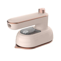Steam Iron for Clothes,Travel Mini Iron 360°Rotatable Portable Handheld Steam Iron for Home Traveling Pink UK Plug