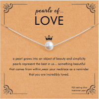 Retirement Gift for Woman S925 Sterling Silver Freshwater Pearl Necklace Happy Retirement Gifts with