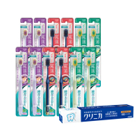 【LION 獅王】細潔寬薄牙刷12入(椰萃護齦/炭能抗菌/茶究柔護)