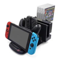 For Switch Game Console Charging Storage Base Game Accessories Gamepad Controller Charger for Nintendo Switch All Models Pro/Joy