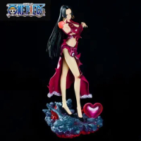 One Piece Anime Figure 30cm Boa Hancock Sexy Girl Pvc Action Figurine With Led Light Statue Undressable Hentai Model Toys New