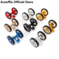 ACEOFFIX Folding Bike Mudguard Roller For Brompton Mudguard Wheel Double Easywheel 52mm FE3S