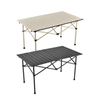 【酷博士】長型鋁合金折疊桌(蛋捲桌 露營 野餐)