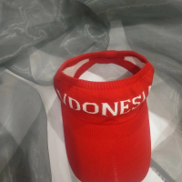 Topi rajut tulisan indonesia/topi senam/topi gowes/topi bolong Wanita