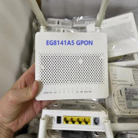 50pcs NEW original HW EG8141A5 Gpon ONU FTTH modem router bare metal + adapter 1GE + 3FE + 1tel + wifi With English Software