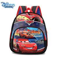 Ba 3D Disney Pixar Cars Lightning McQueen, ba lô hoạt hình nổi, thời trang Kawaii, túi du lịch, quà 