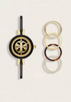 Tory Burch Jam Tangan Wanita Tory Burch Reva Bangle Watch Gift Set Black-Gold Stainless Steel Multi
