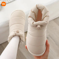 Xiaomi Snow Boots Plush Warm Ankle Boots for Women Mens Winter Shoes Windproof Lightness Down Boots Couples Female Shoes Booties