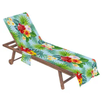 Beach Towel Beach Chair Cover With Side Pockets Comfortable And Quick Drying Lounge Chair Lounge Chair Towel Cover Suitable