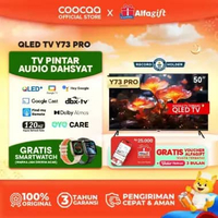 [TERBARU] COOCAA TV 50 inch Y73 Pro - 4K QLED+ - Google TV - 120Hz Motion - S AI Engine - MEMC - Eye
