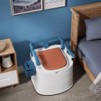 Portable Commode Chair for Elderly-Easy-Clean Safe Toilet Solution for Pregnant Women Multi-Functional Bath Chair