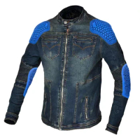 Motorcycle Jacket Jersay Racing Sleeve Shatterproof Drop-Resistant Jacket Shirt Racing Suit Coat With Elbow And Back Protective