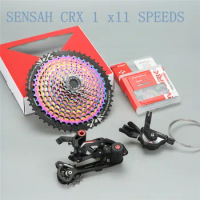 Colorful MTB 1*11 Groupset 11 Speed 11-50T Cassette Shifter Rear Derailleur Gear Chain Rainbow 1X11 kits For Shimano XT M8000