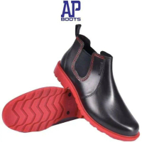 SEPATU KARET AP BOOTS HOBBY N WORK PENDEK PVC WATERPROOF TOURING MOTOR