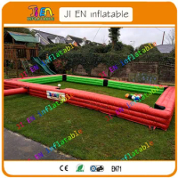 Free shipping inflatable snooker field for sale with free balls / inflatable billiard snooker table / air snooker soccer pool