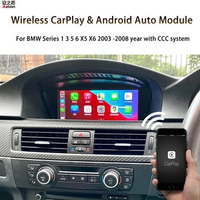 CCC Stereo Android Auto IOS Wireless CarPlay For BMW E60 E61 E63 E64 E90 E91 E92 E93 E70 E72 2003-2008 Reverse Camera Adapter