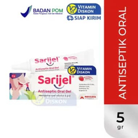 SARIJEL 5 GR | Gel Antiseptik Sariawan Octenidine HCl, Aloe Vera, Cegah Infeksi, Nyeri Gusi, Sariawa