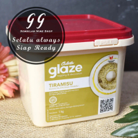 COLATTA GLAZE TIRAMISU 1 KG Glazing Topping Donat Hiasan Kue Dekorasi Cake Decoration