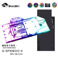 Bykaki GPU Water Block For Sapphire Radeon RX6800 Nitro+ Video Card Radiator,VGA Liquid Cooling Cooler 5V 12V SYNC A-SP6800-X