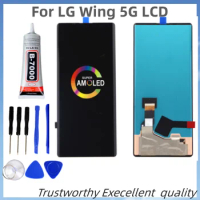 Original For LG Wing 5G LCD Display Touch Screen Assembly Replacement For Wing 5G LM-F100 LMF100N LM-F100N LM-F100V LCD