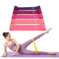 Portable Fitness Workout Equipment Rubber Resistance Bands Yoga Gym Elastic Gum Strength Pilates Cro
