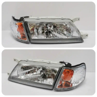 DEPO ไฟหน้าแต่ง ลายเพชรขาว NISSAN SUNNY B14 1995-1998 ( LUCID)